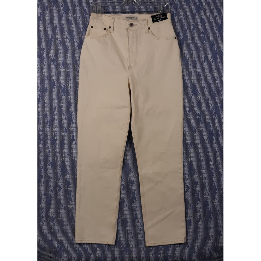 Abercrombie & Fitch The '90s Straight Womens Jeans Size 29 x 30 Ultra High Rise